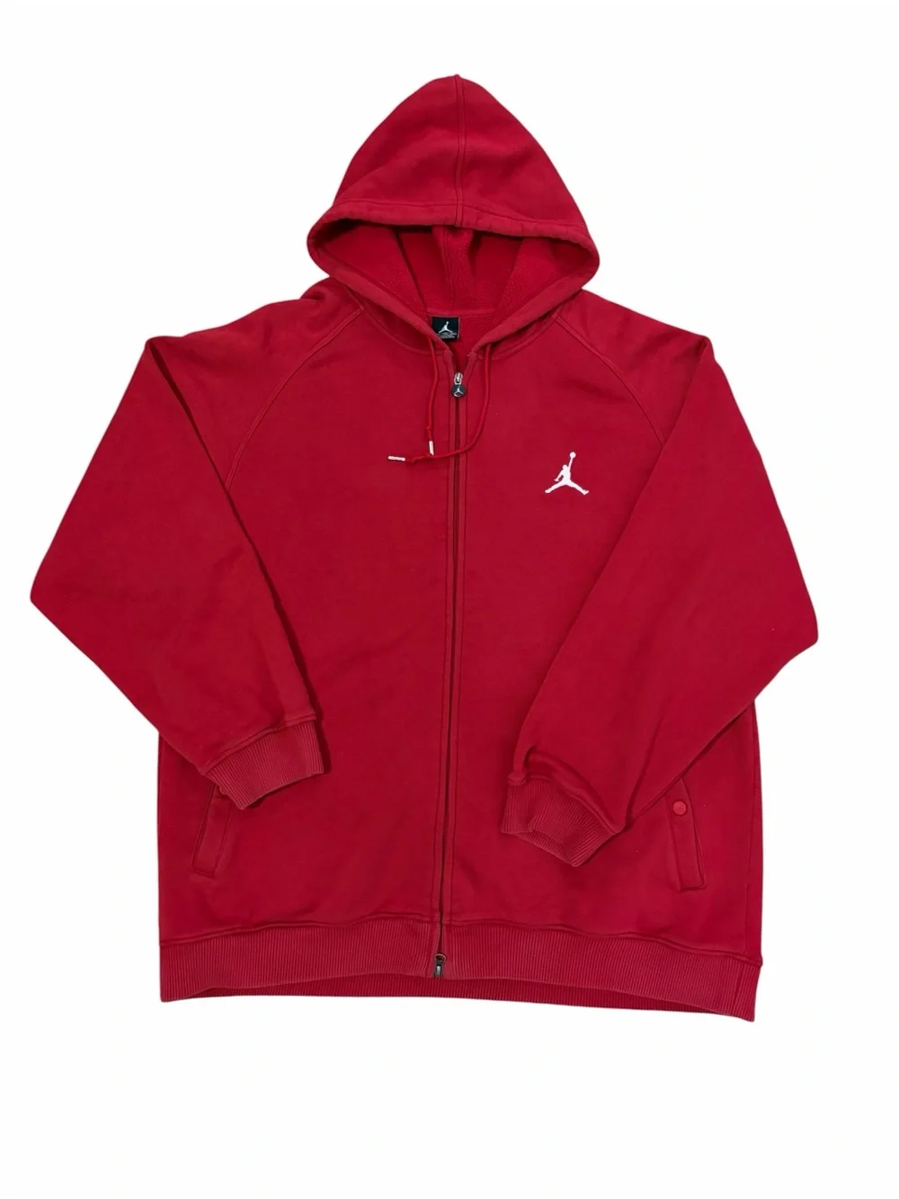 Jordan Is It The Shoes? Zip Up Hoodie Jacket Mens 2XL Red Basketball Fleece